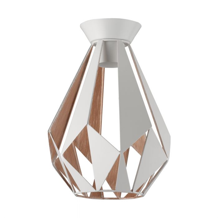 Eglo Lighting Carlton 1 DIY 60W White/Gold Ceiling Light