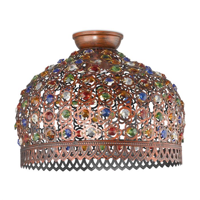 Eglo Lighting Jadida DIY 60W Antique Copper Large Ceiling Light