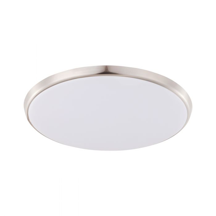 Eglo Lighting Ollie Oyster 18W Led Satin Nickel 300mm Ceiling Light