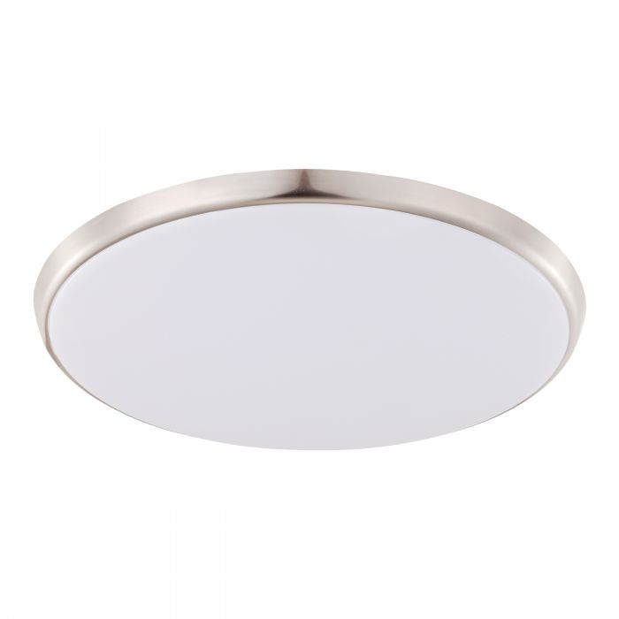 Eglo Lighting Ollie Oyster 28W Led Satin Nickel 400mm Ceiling Light