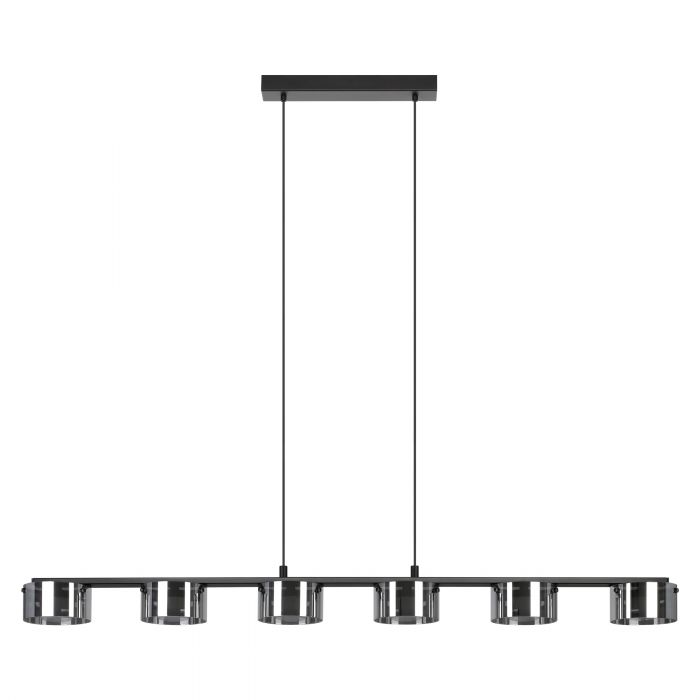Eglo Lighting Copillos 6X5.4W Led Black-Transparent Pendant Light