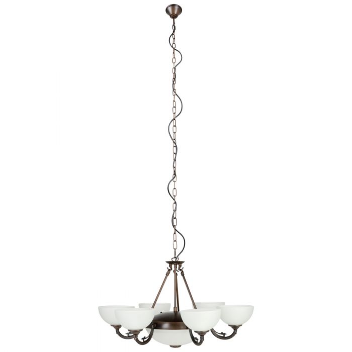 Eglo Lighting Savoy 6X40W E14 + 2X60W E27 Oil Rubbed Bronze Pendant Light