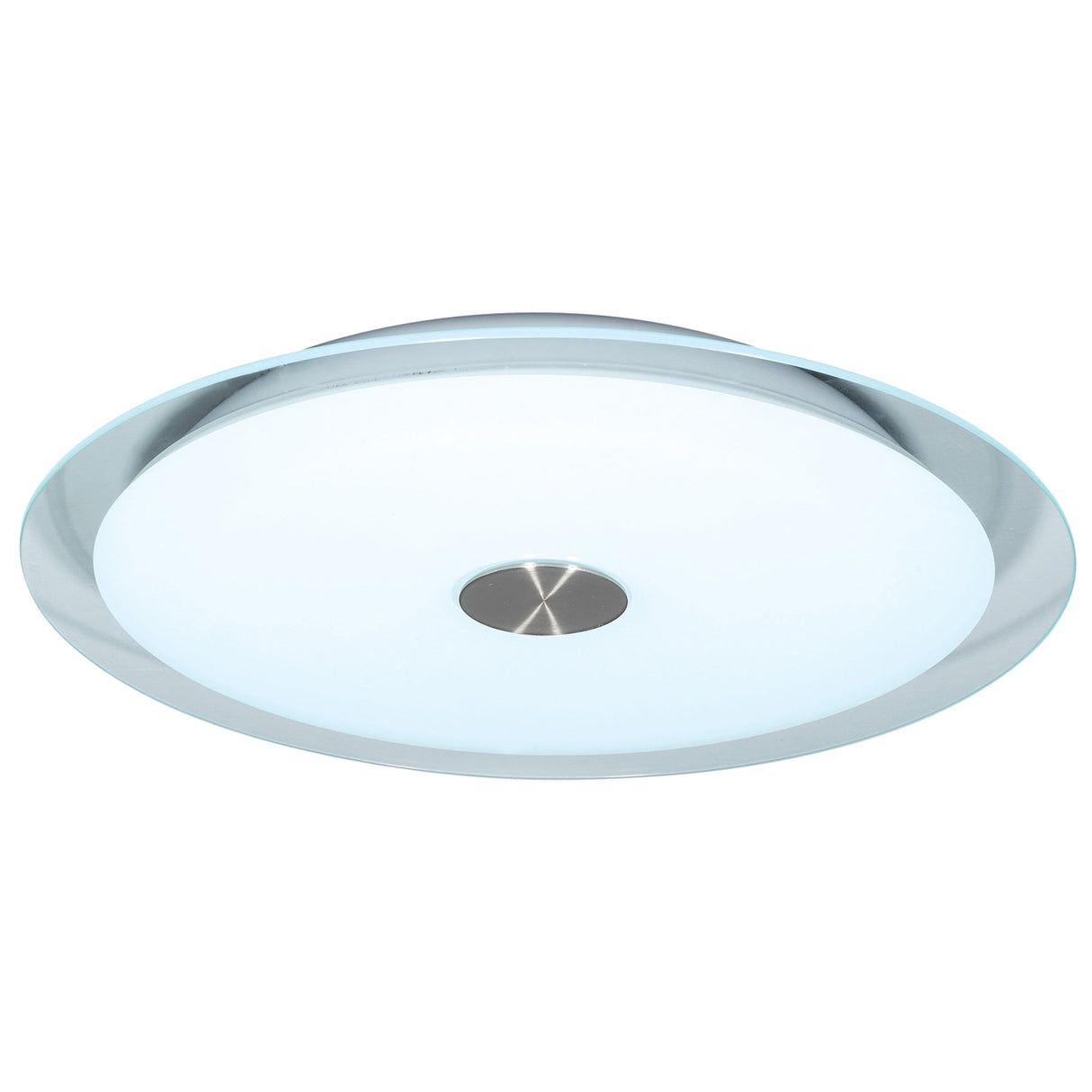 Damiano 32 Watt Round Fluorescent Glass Oyster by VM Lighting