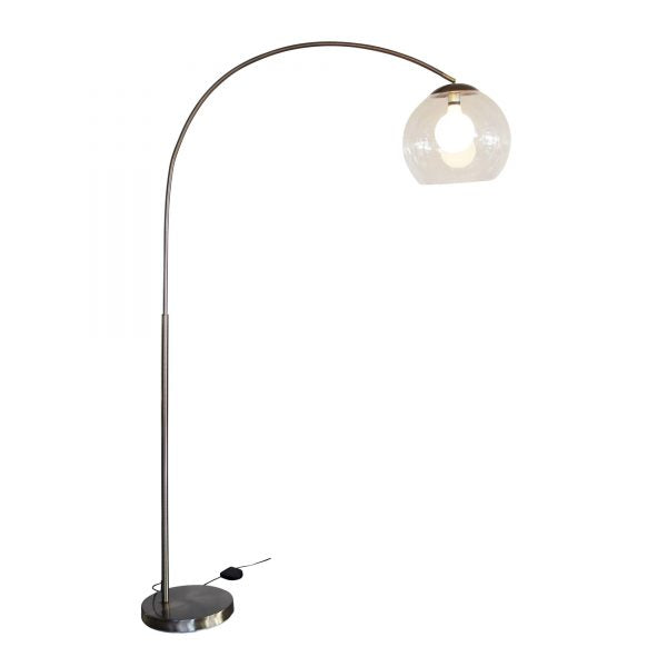 Oriel Lighting  OVER Large Arc Lamp with Acrylic Shade
