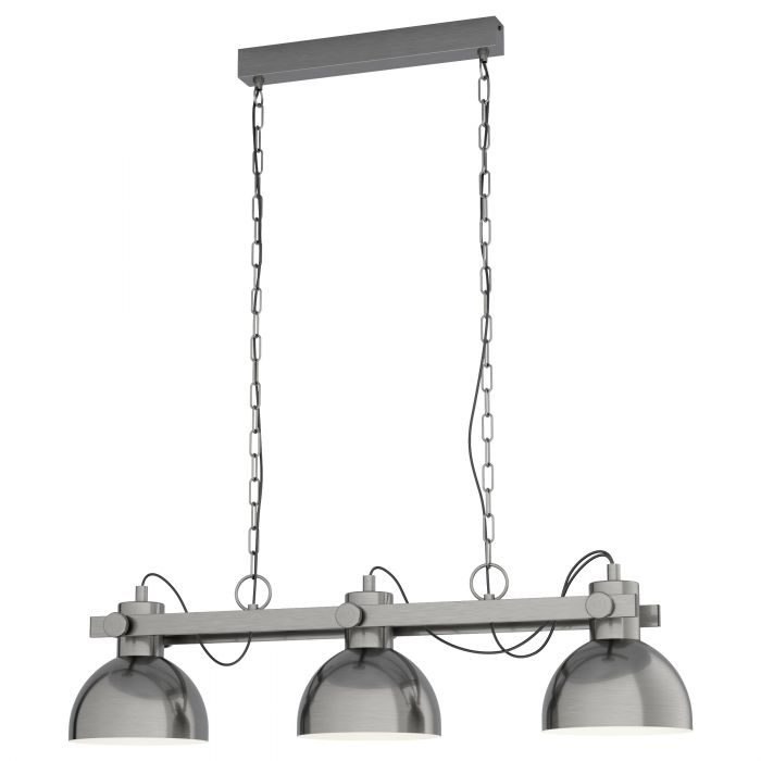 Eglo Lighting Lubenham 1 3X28W E27 Antique Nickel Pendant Light