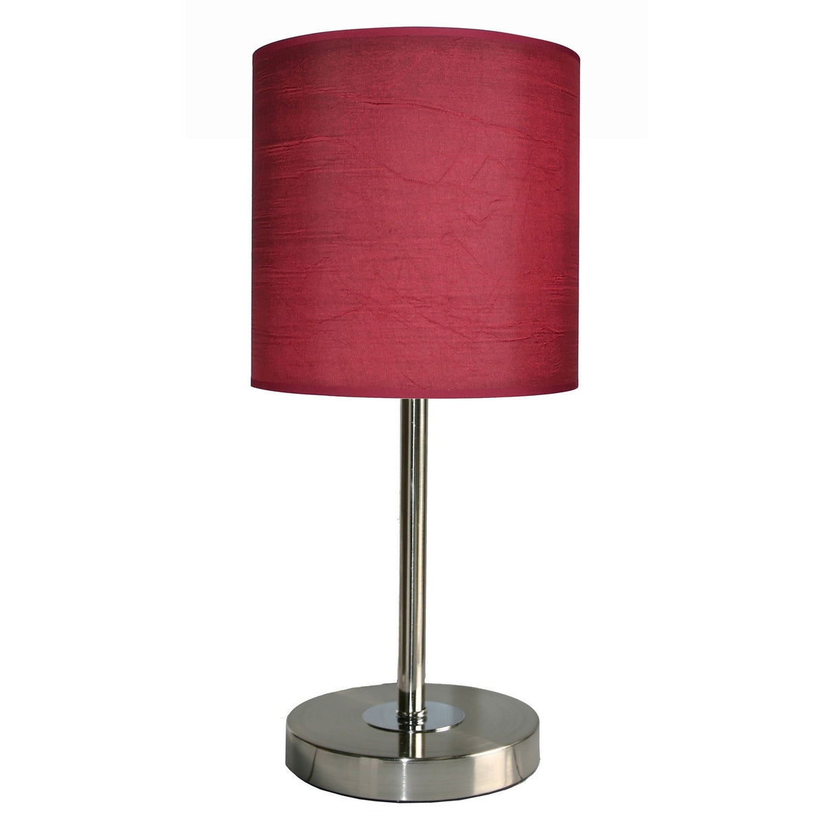 MIX AND MATCH Dano Round Burgandy Table Lamp by VM Lighting
