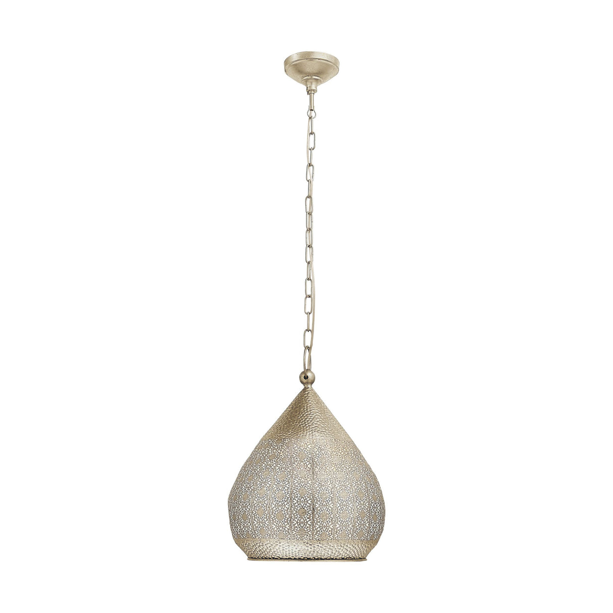 Eglo Lighting MELILLA pendant light hammered finish and delicate cut-outs