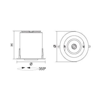 SAL Pop-Eye S9601 13/38W 355 Degree Rotable LED Shop Light