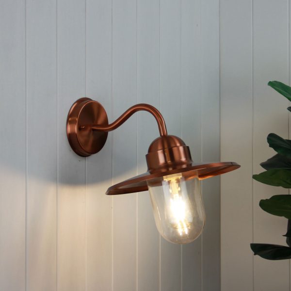 Oriel Lighting ALLEY Retro Angled Outdoor Wall Light