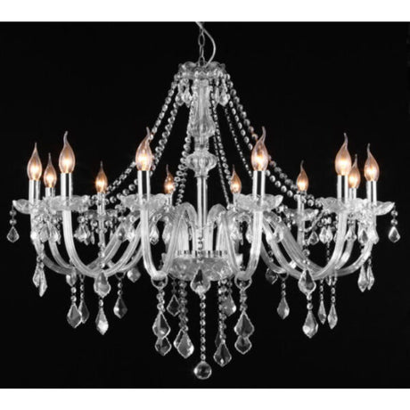 Maria Teresa 12 Light Crystal Chandelier Pendants by VM Lighting