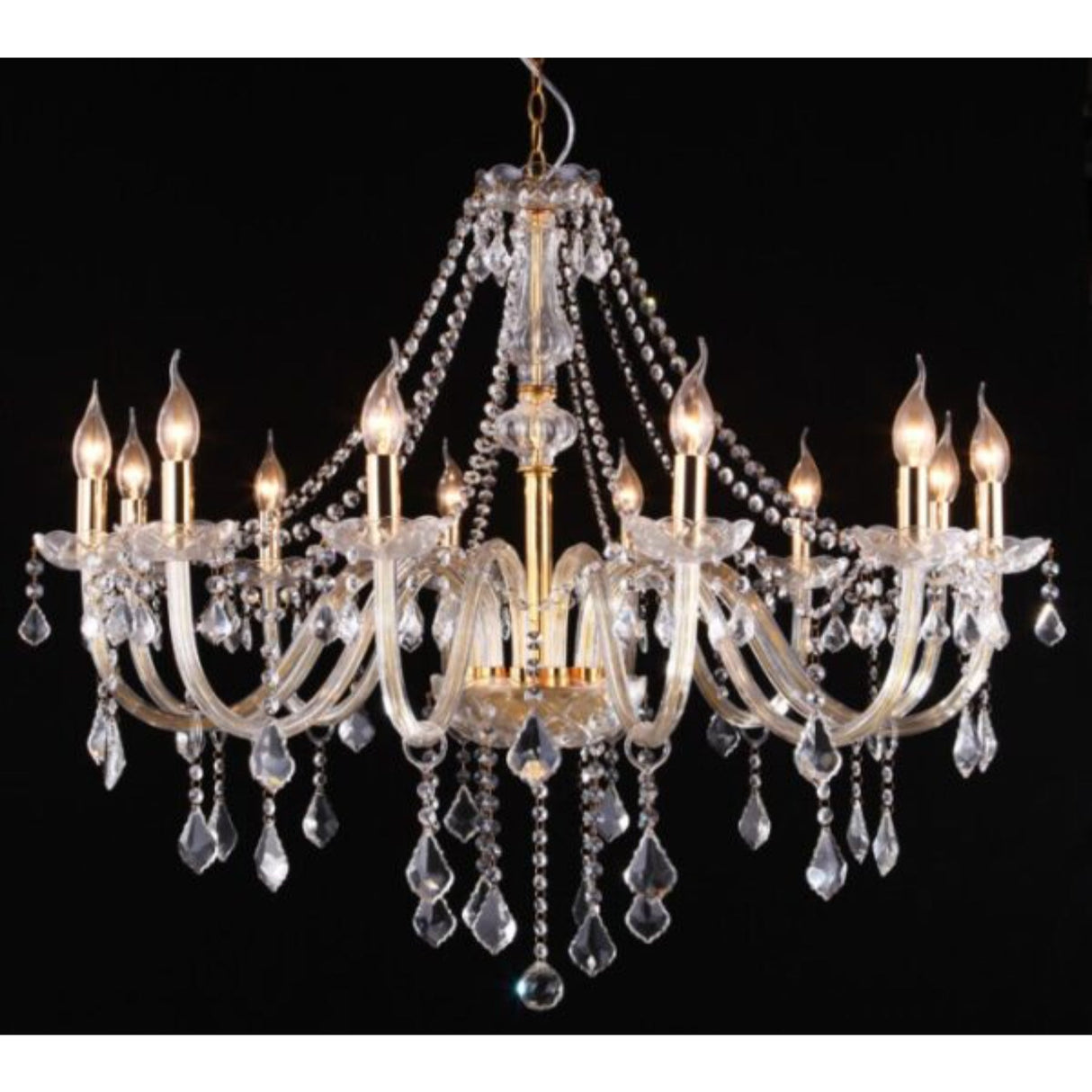 Maria Teresa 12 Light Crystal Chandelier Pendants by VM Lighting