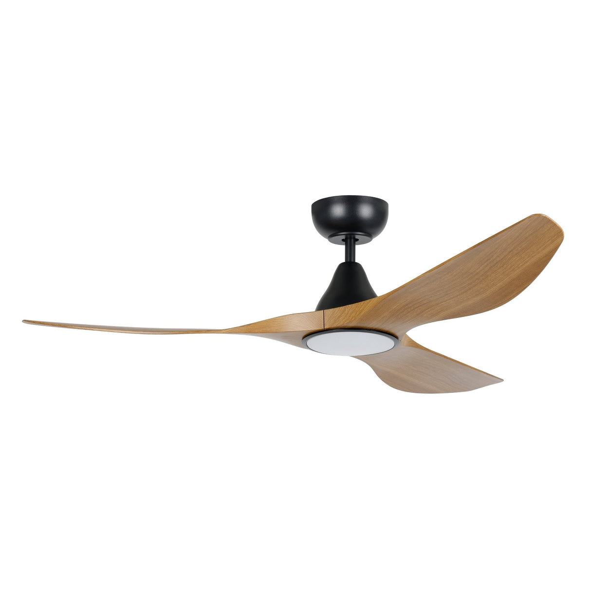 Eglo SURF 48" DC Ceiling Fan and Light Black/Teak