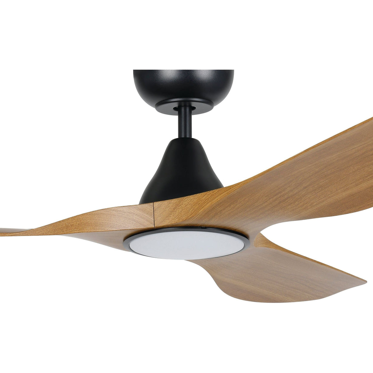 Eglo SURF 48" DC Ceiling Fan and Light Black/Teak