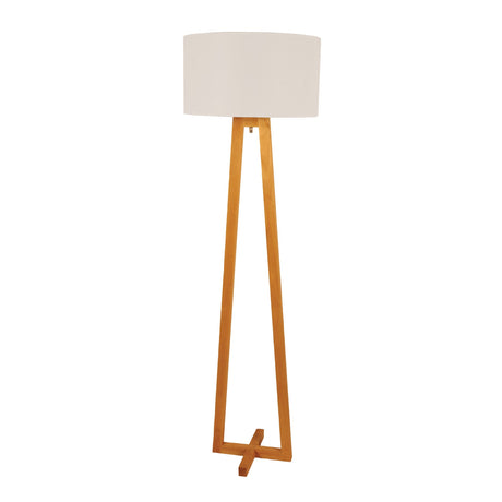 Oriel Lighting EDRA FLOOR LAMP Scandi Floor Lamp with Cotton Shade