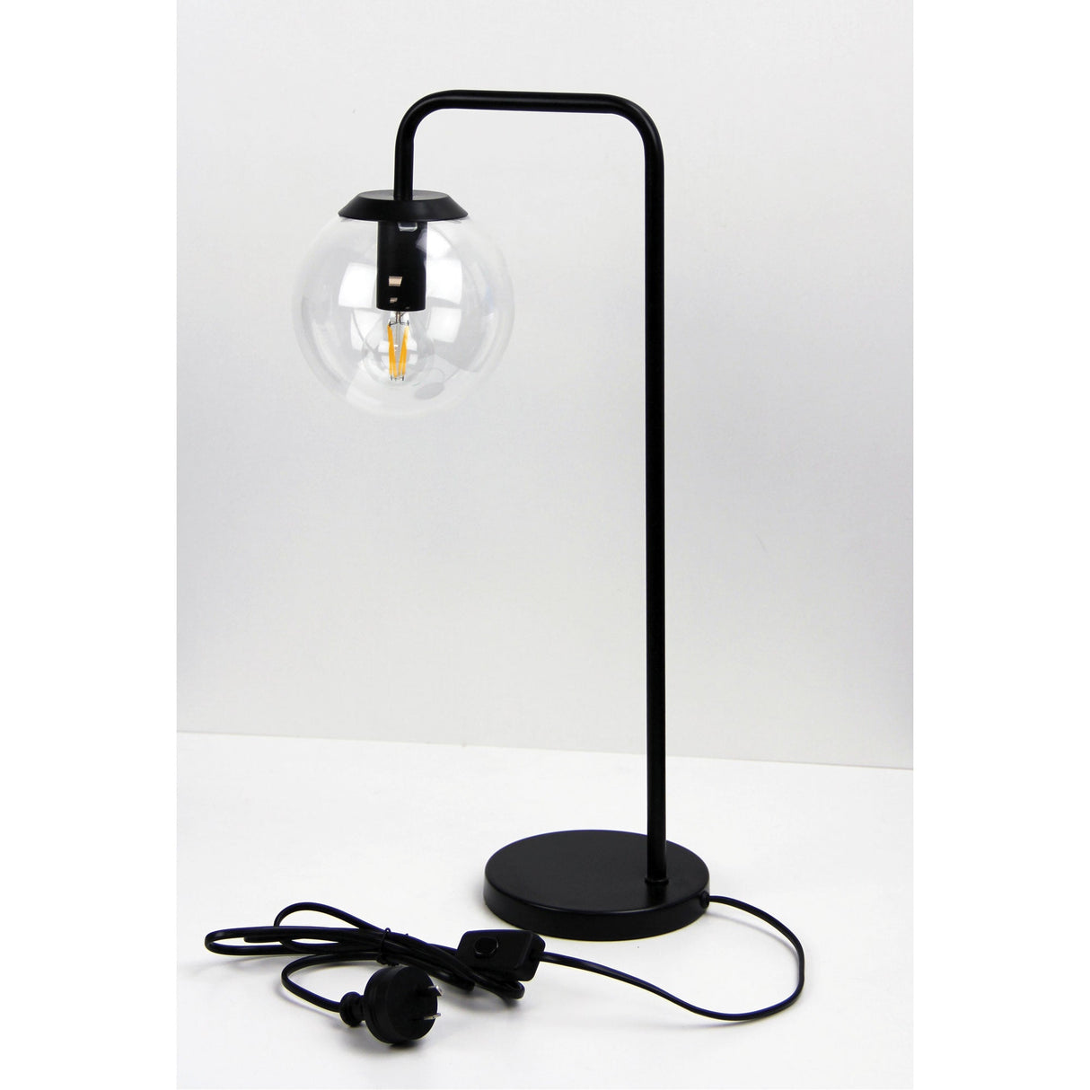 Oriel Lighting NEWTON LAMP Contemporary Clear Glass