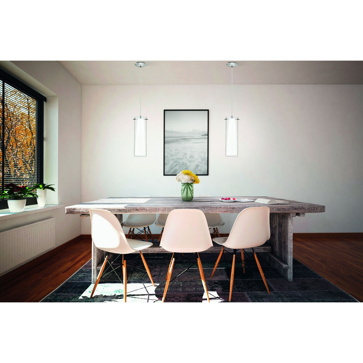 Eglo Lighting PINTO pendant light chrome-plated steel