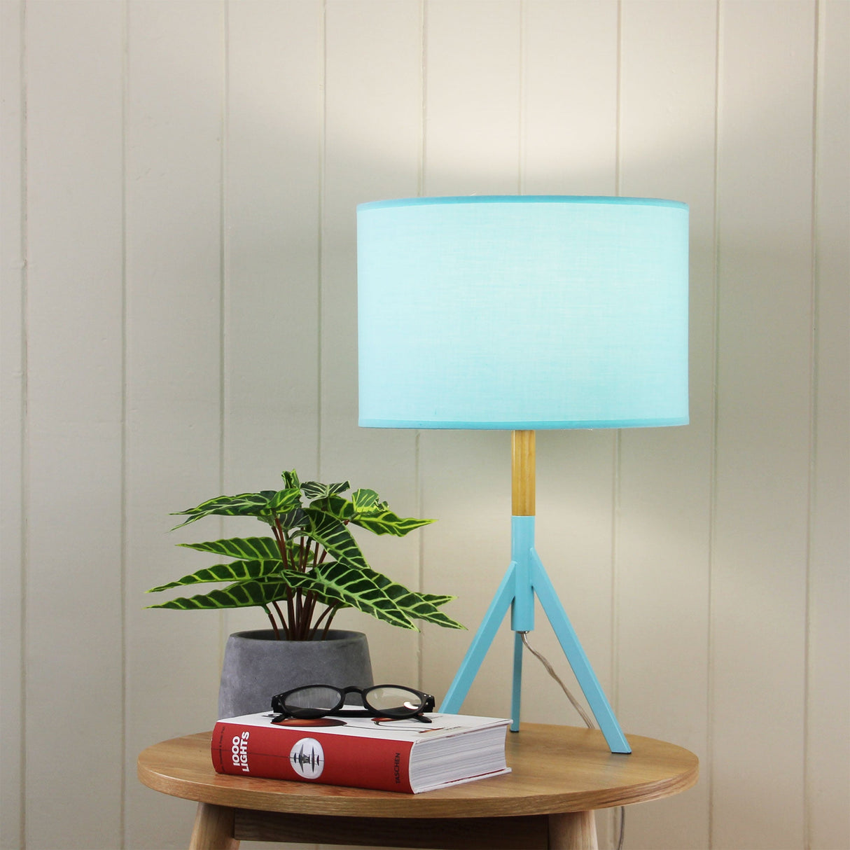 Oriel Lighting MICKY Retro Metal Table Lamp with Shade