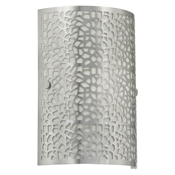 Eglo Lighting Almera 1 60W E27 Satin Nickel/Opal