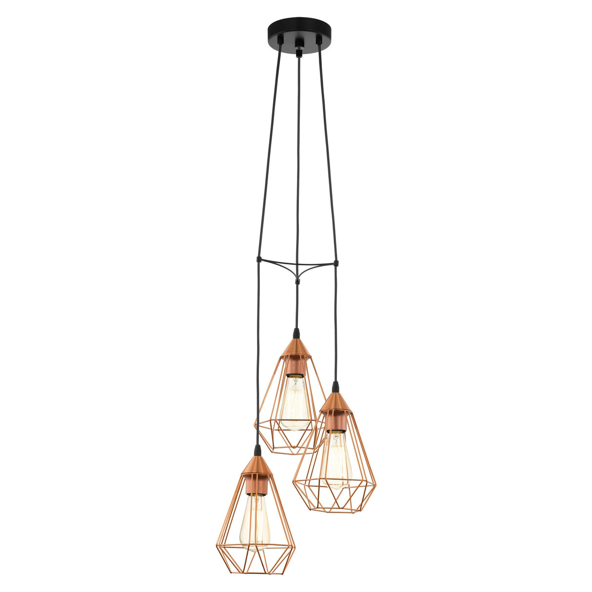 Eglo Lighting TARBES pendant light Pair with LED filament globes