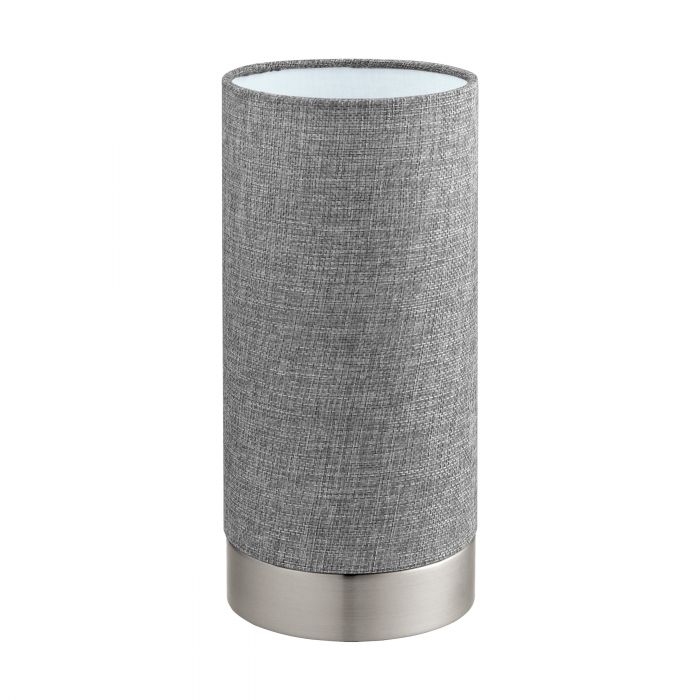 Eglo Lighting Pasteri 40W E27 Satin Nickel/Grey Touch Lamp