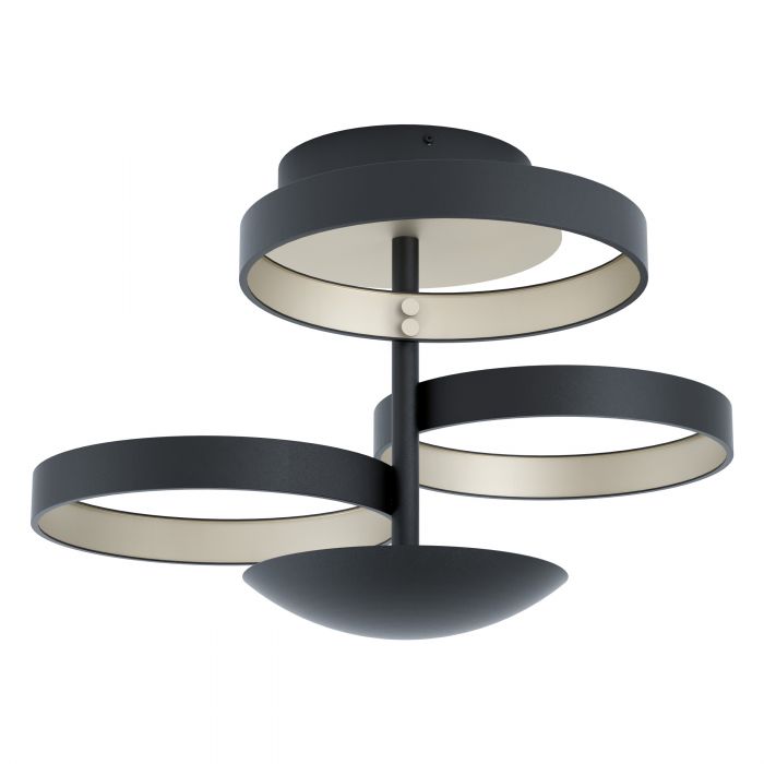 Eglo Lighting Gromola 33W Led 3000K Black/Champagne Ceiling Light