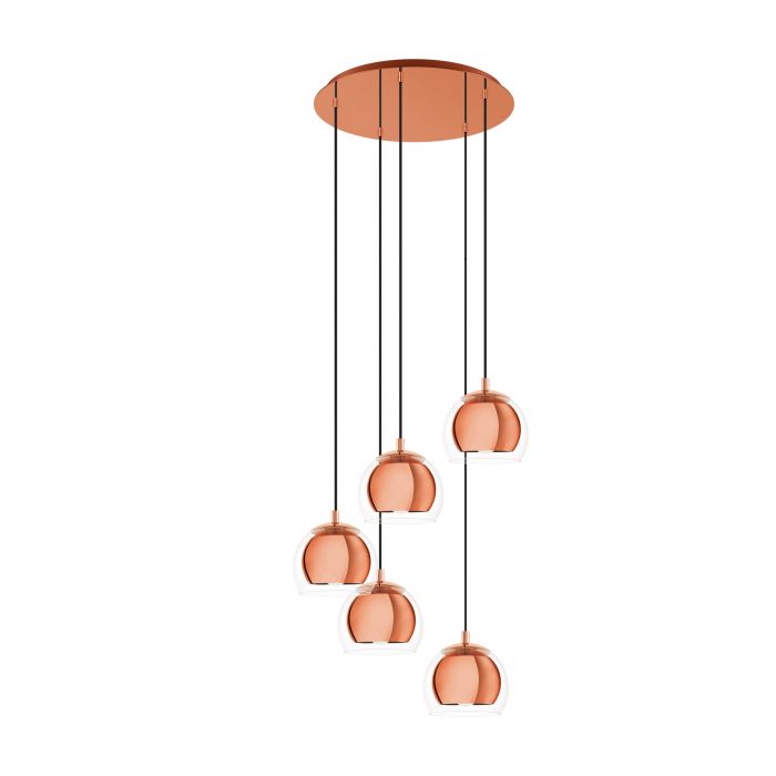 Eglo Lighting Rocamar 1 5X28W E27 Copper Pendant Light