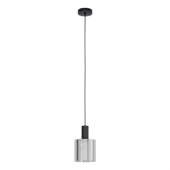 Eglo Lighting Gorosiba 40W E27 Black Transparent Pendant Light
