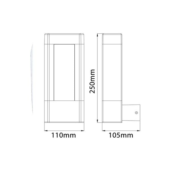 CLA AMUN Exterior LED Surface Mounted Wall Lights IP54