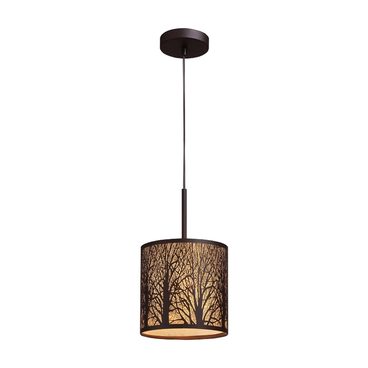 CLA AUTUMN Aged Bronze with Amber Lining Pendant