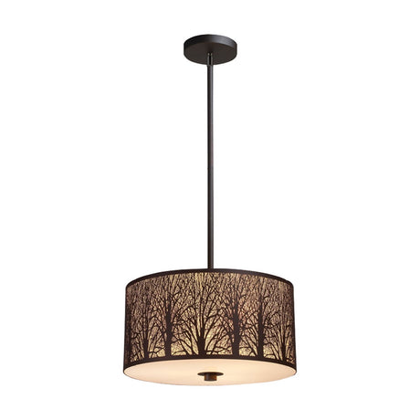 CLA AUTUMN Aged Bronze with Amber Lining Pendant