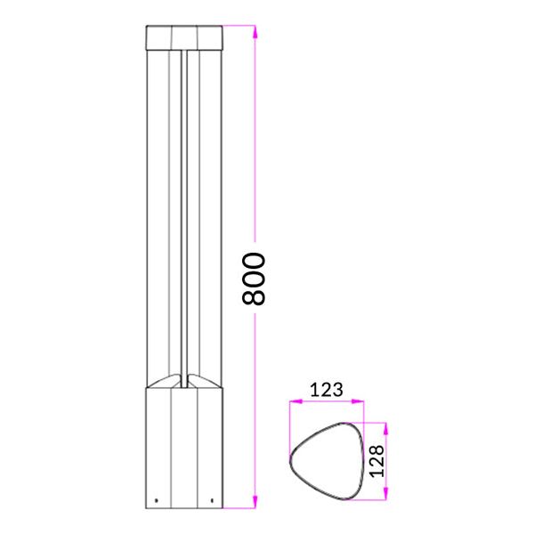 CLA BOL Exterior LED Bollard Lights IP54
