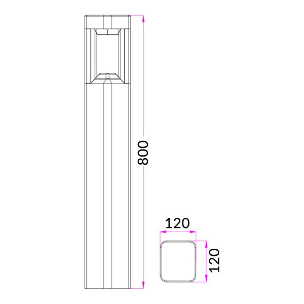 CLA BOL Exterior LED Bollard Lights IP54