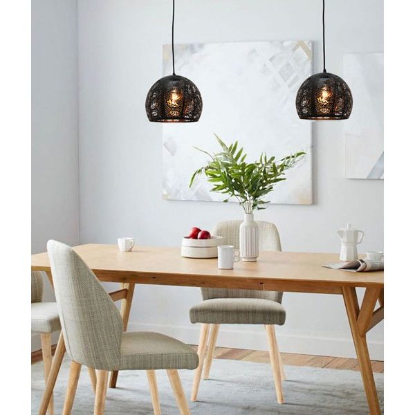 CLA BOTANICA Embossed Dome Shape Pendant Lights
