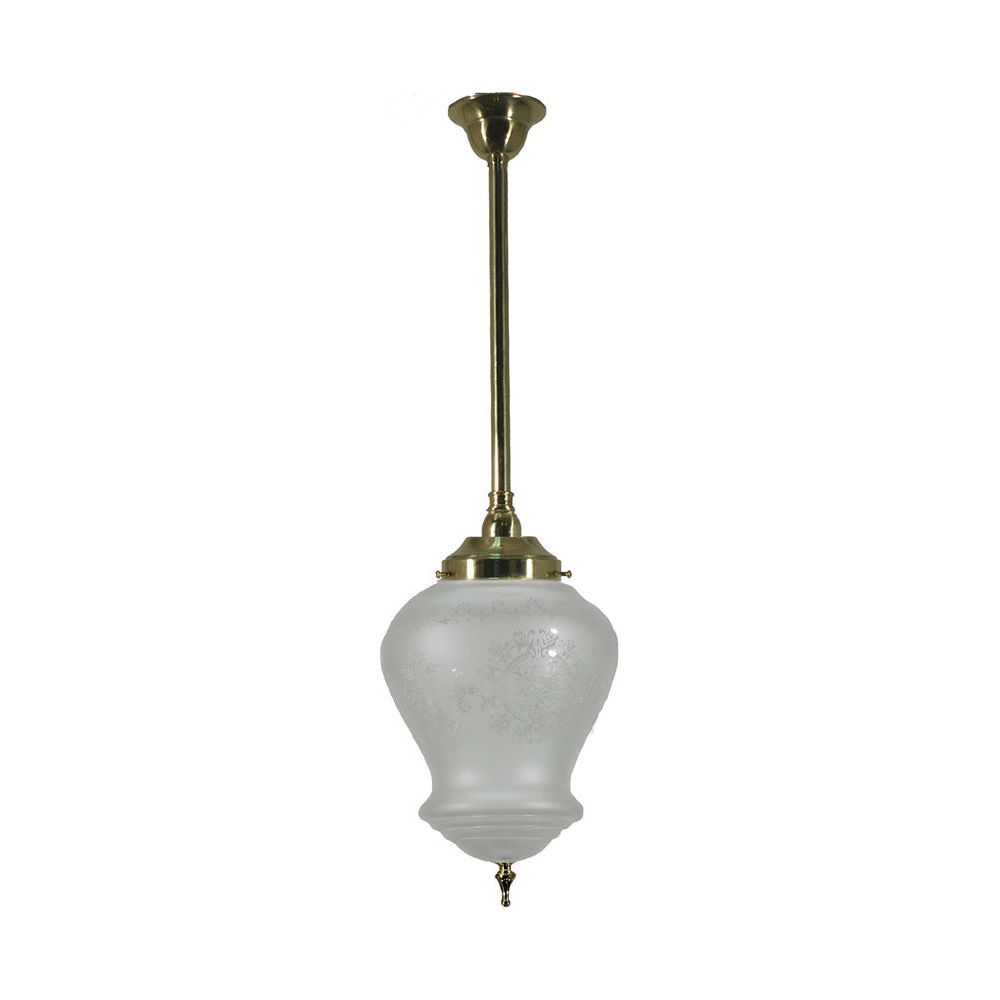 Lighting Inspiration Cambridge Rod Pendant 3/4'' Half Meter Brass