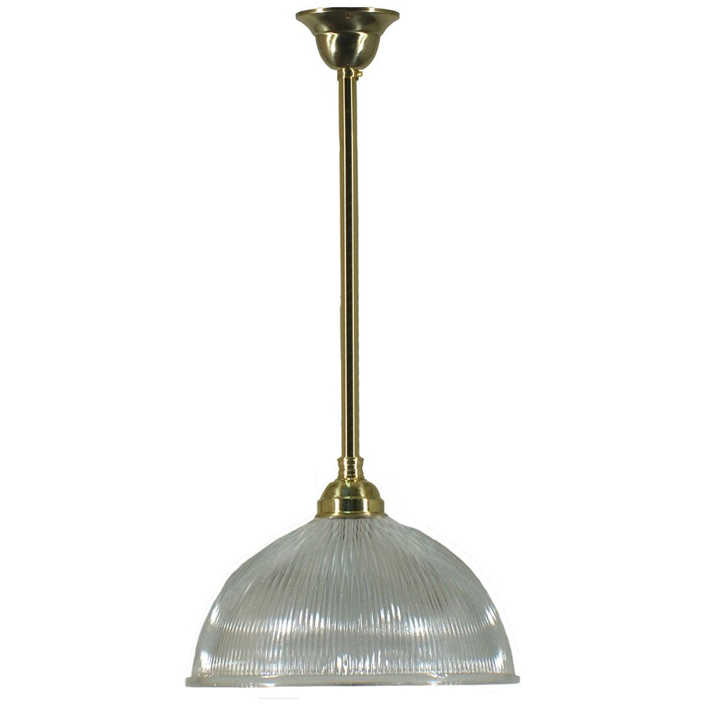 Lighting Inspiration Claredon Aston Pendant 3/4'' Half Meter Brass