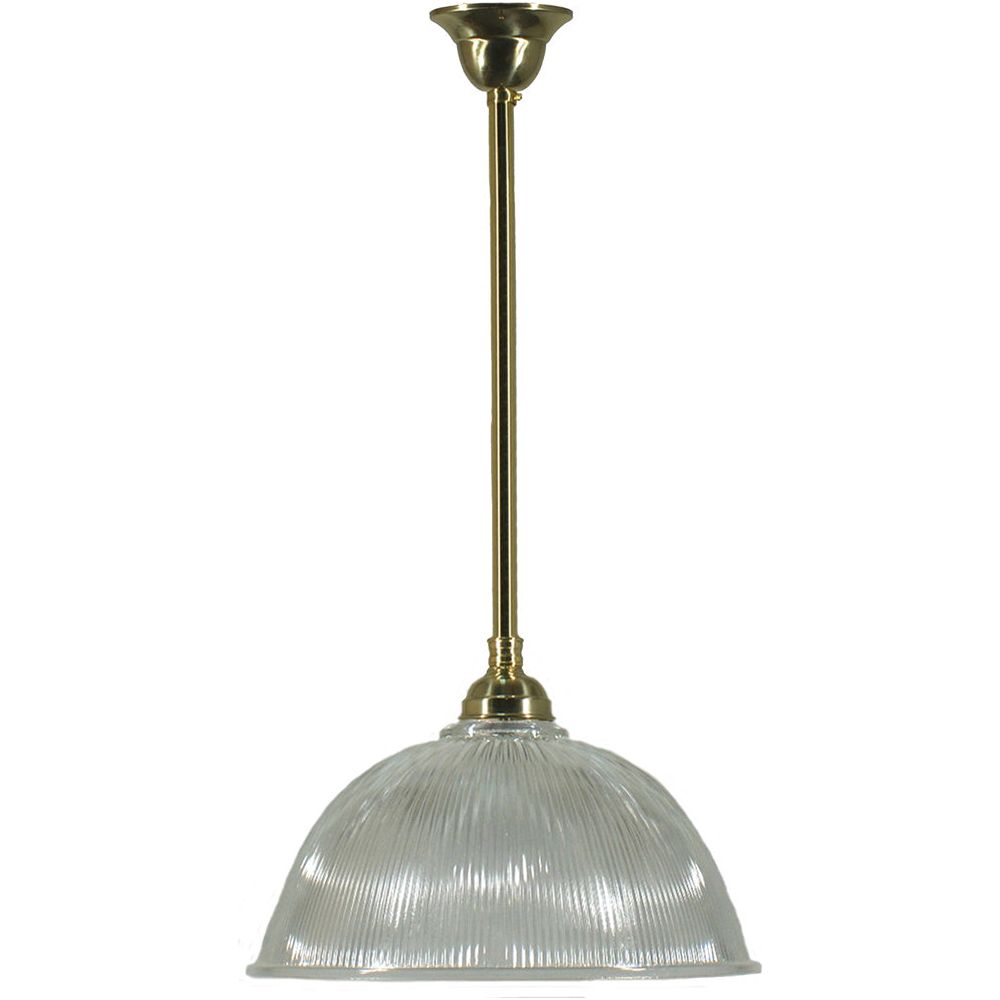 Lighting Inspiration Claredon Aston Pendant 3/4'' Half Meter Brass