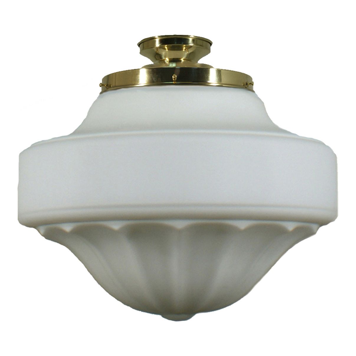 Lighting Inspiration Derby Opal Matt Batten Fix Light Brass