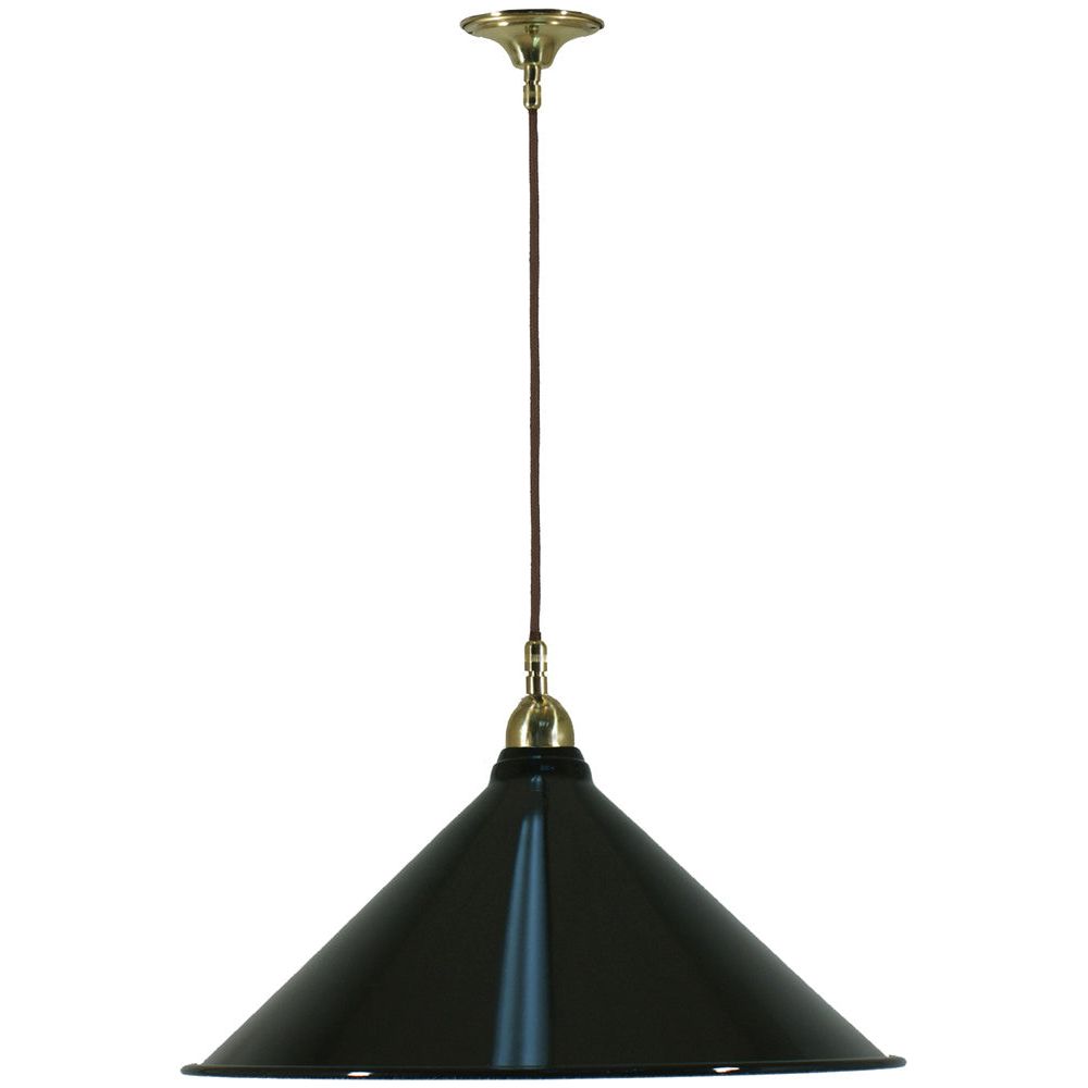 Lighting Inspiration Edwardian Cloth Brown Cord Susp Brass