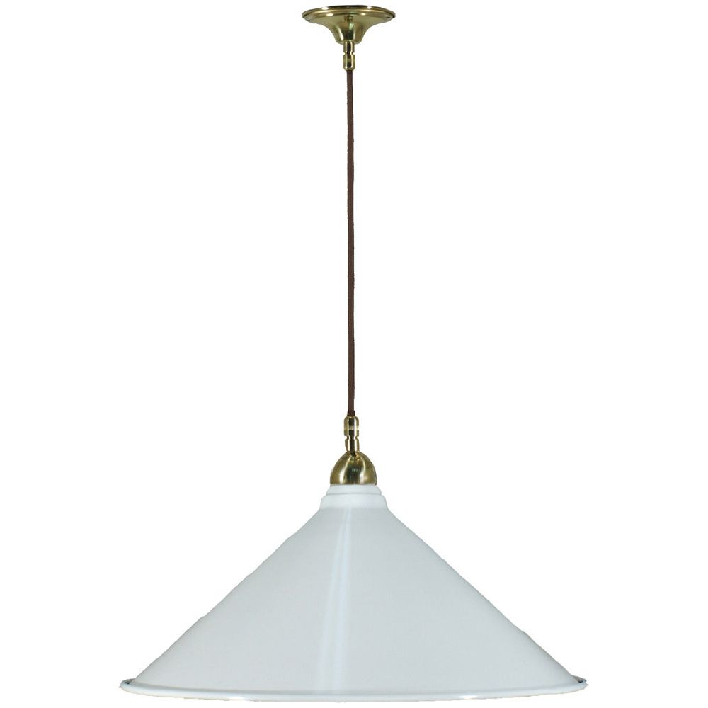 Lighting Inspiration Edwardian Cloth Brown Cord Susp Brass