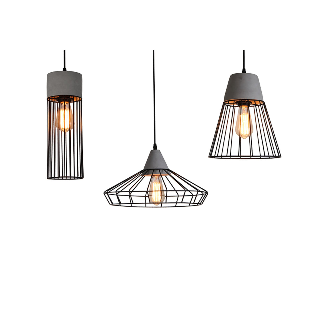V&M CABA Cement/Black Pendant
