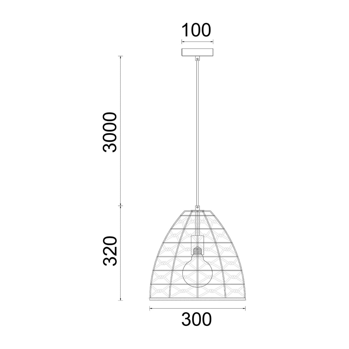 CLA CANAMO Natural Hemp Rope & Black Hardware Pendant Lights