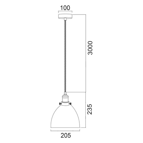 CLA CEREMA White with Antique Brass & Black Highlight Pendant Lights