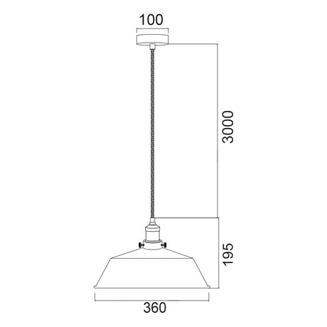 CLA CEREMA White with Antique Brass & Black Highlight Pendant Lights