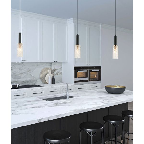 CLA CLEO Interior Oblong Cut Glass Pendant Light