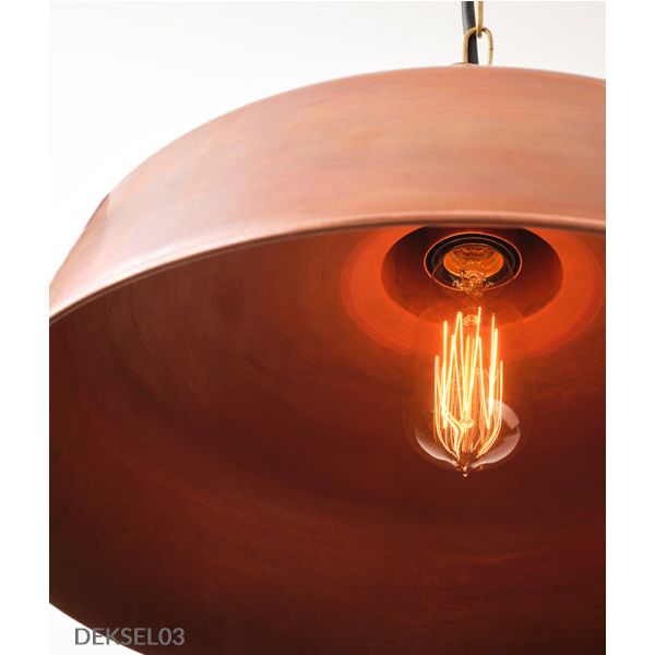 CLA Deksel Aged Copper Interior pendant