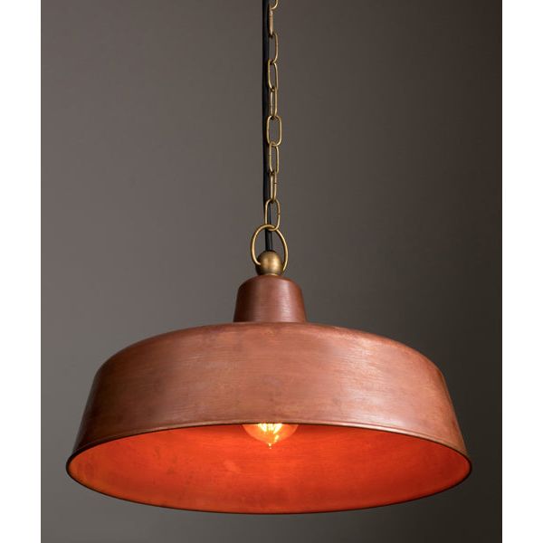 CLA Deksel Aged Copper Interior pendant