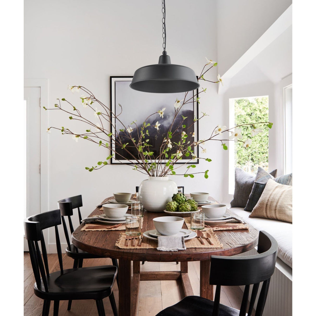 CLA Deksel Matte Black Interior pendant