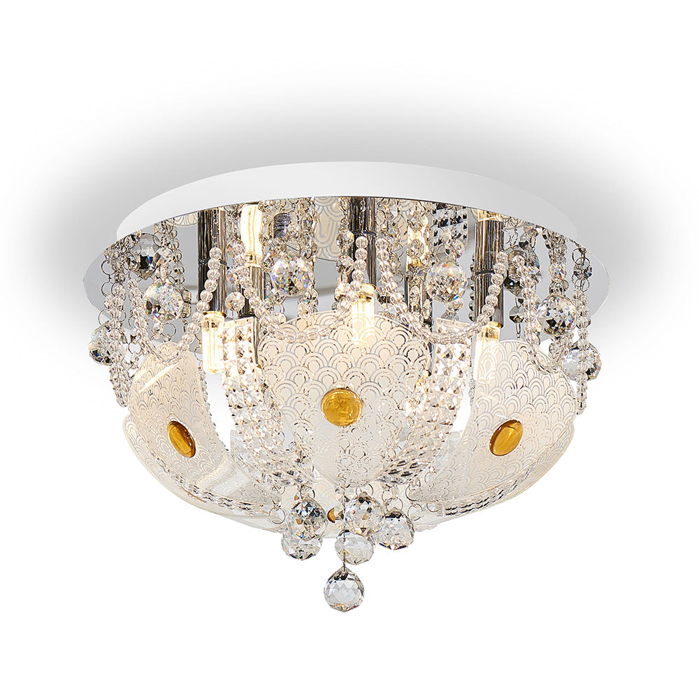 Telbix Elanza 5 Lt Flush Mount Chrome