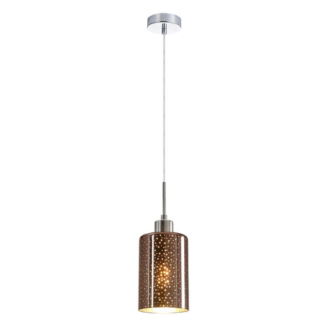 Clearance - CLA ESPEJO4 Interior Iron & Rose Gold with Dotted Effect Oblong Pendant Lights