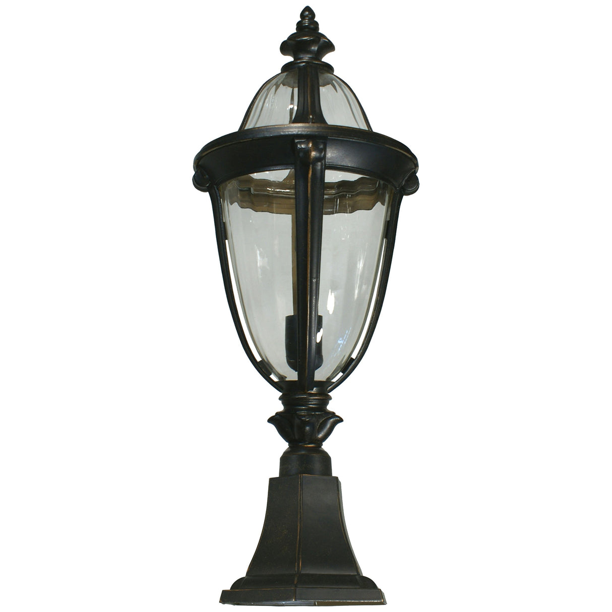 Lighting Inspiration Mayfair Ext, Pillar Mount Antique Bronze